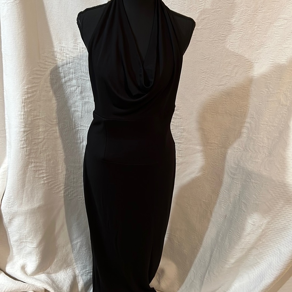 Laundry by Shelli Segal cowl halter dress, size‎ 10